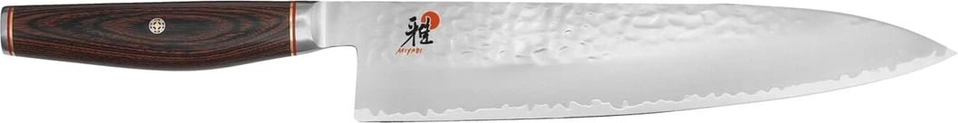 Thikë kuzhine Gyutoh ZWILLING Miyabi 6000 MCT, 20 cm, çelik, dorezë druri, Gri