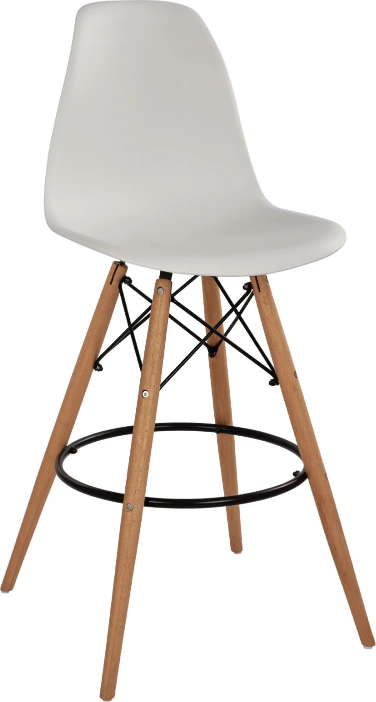 Karrige për bar Renata e bardhë FH0173.01 58x56x107 cm., set prej 4 copash