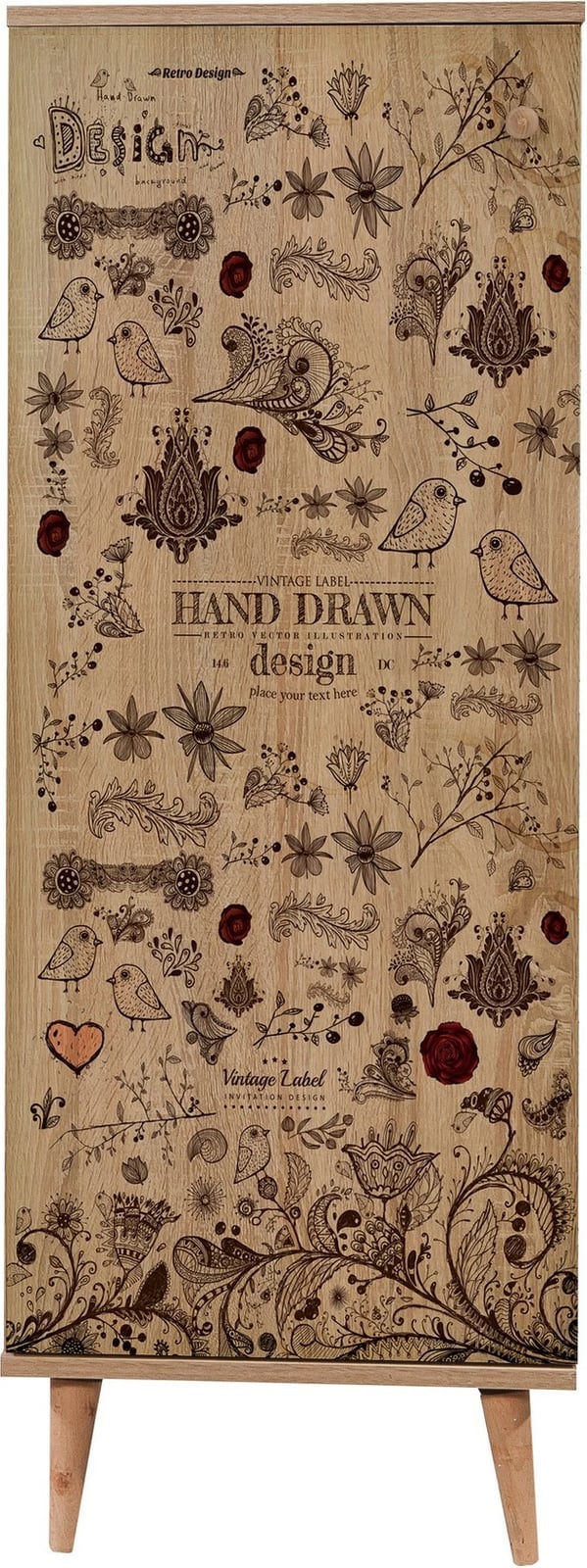 Dollap për këpucë Hanah Home, Filinta-731, ngjyrë lisi Sonoma