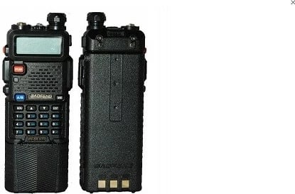 Radio portative BAOFENG UV-5R HTQ, 3800mAh, FM radio, e zezë