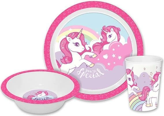 Set darke 3-pjesësh EUROSWAN, Unicorn, 29x8xH24cm
