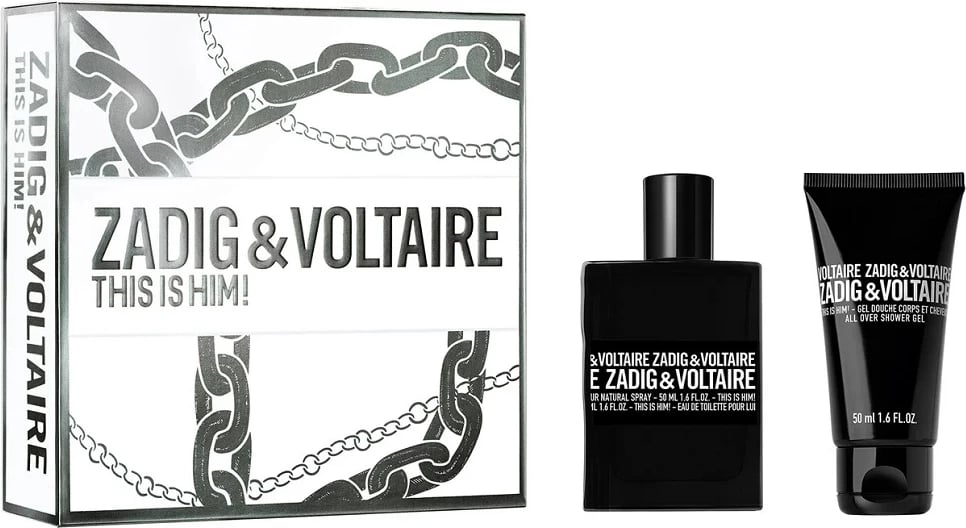 Set Eau de Toilette për meshkuj Zadig&Voltaire This Is Him! 50ml + shower gel 50ml Set Eau de Toilette për meshkuj Zadig&Voltaire This Is Him! 50ml + shower gel 50ml
