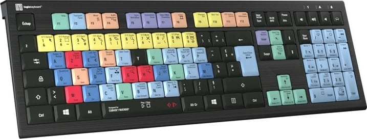 Tastierë LogicKeyboard Cubase/Nuendo Astra 2 FR për PC, shumëngjyrëshe
