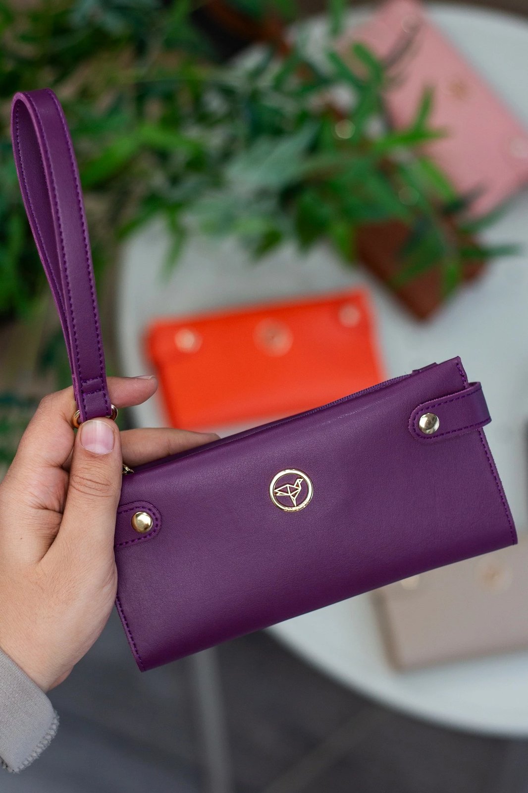 Portofol për gra, Zoozie Bags, ngjyrë damson, Tiran