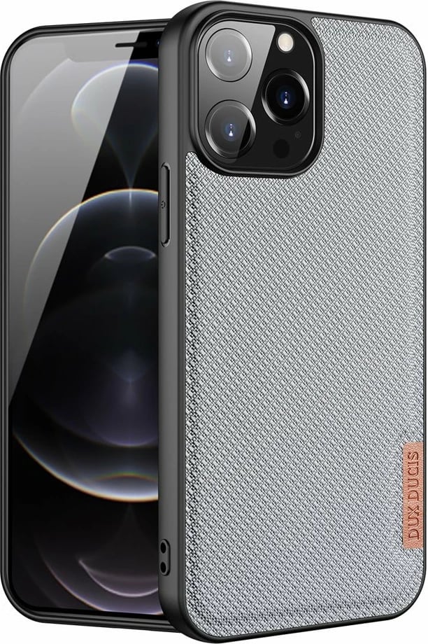 Mbështjellës Dux Ducis Fino për iPhone 13 Pro Max, najlon, Gri