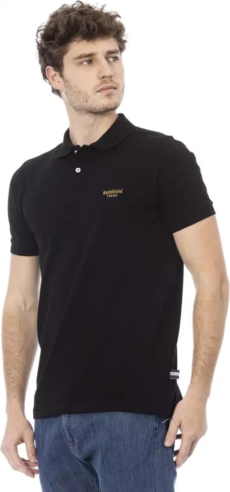 Maicë polo për meshkuj Baldinini Trend, e zezë