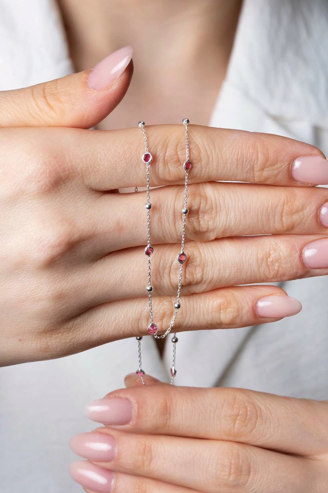 Qafore argjendi Jumeon, TFNY65231, ngjyrë e kuqe