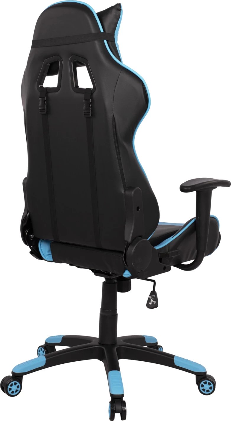 Karrige për gaming zyre, ngjyrë zezë-dritë blu, FH1072.08, 66,5x70x(122-129) cm