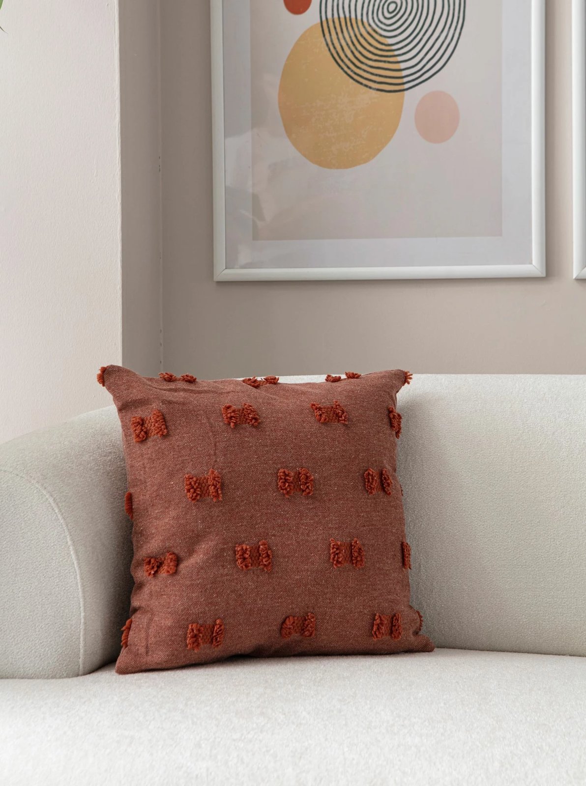 Jastëk mbulesë, ngjyrë e kuqe pllake, Evila Originals, 43x43cm