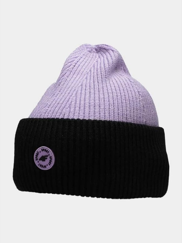 Kapelë për vajza 4F, e zezë dhe vjollcë