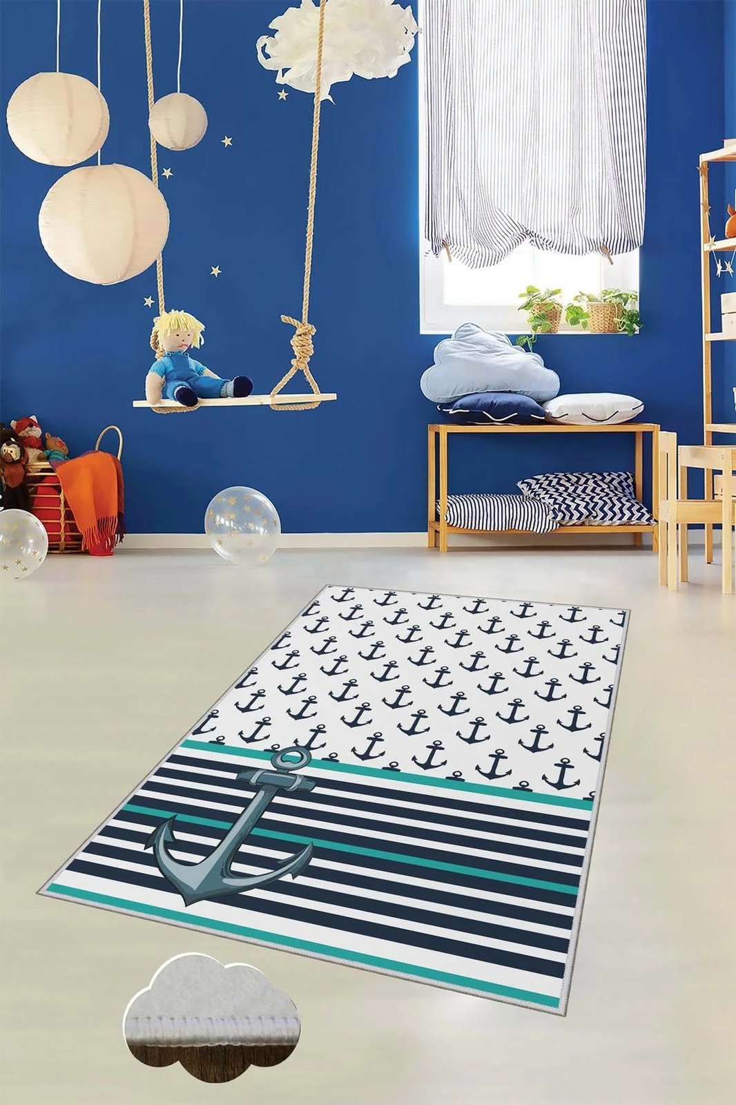 Qilim (50x80) Conceptum Hypnose, HMNT484, shumëngjyrësh