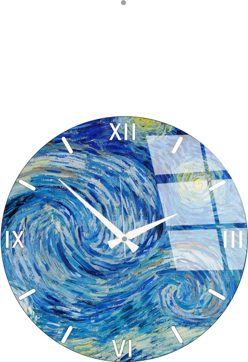 Orë muri dekorative prej qelqi, Wallity, Huhu352, 40x40cm