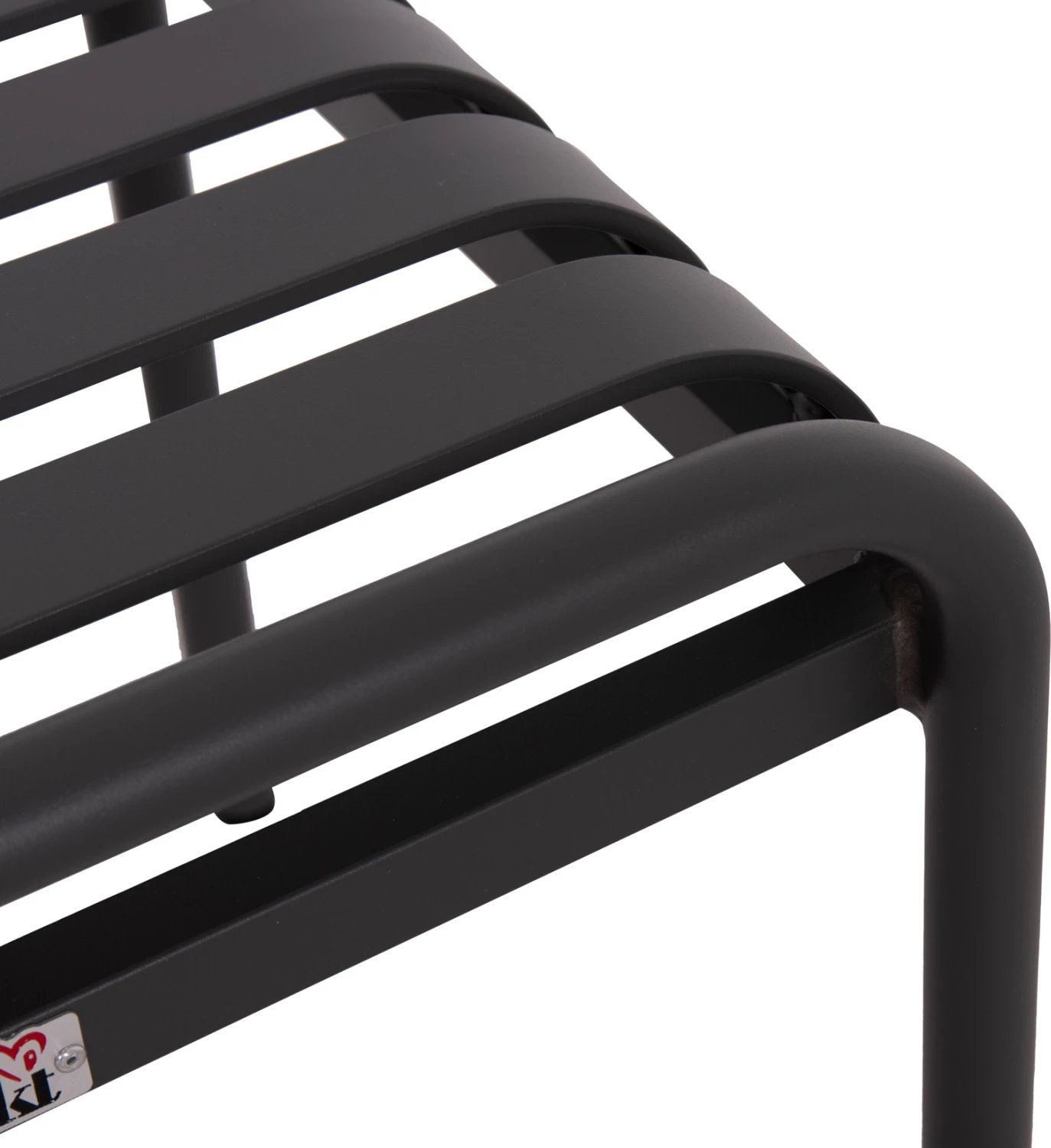 Stool i shkurtër alumini RACHEL, ngjyrë gri, FH6340.01, 45x45x46cm