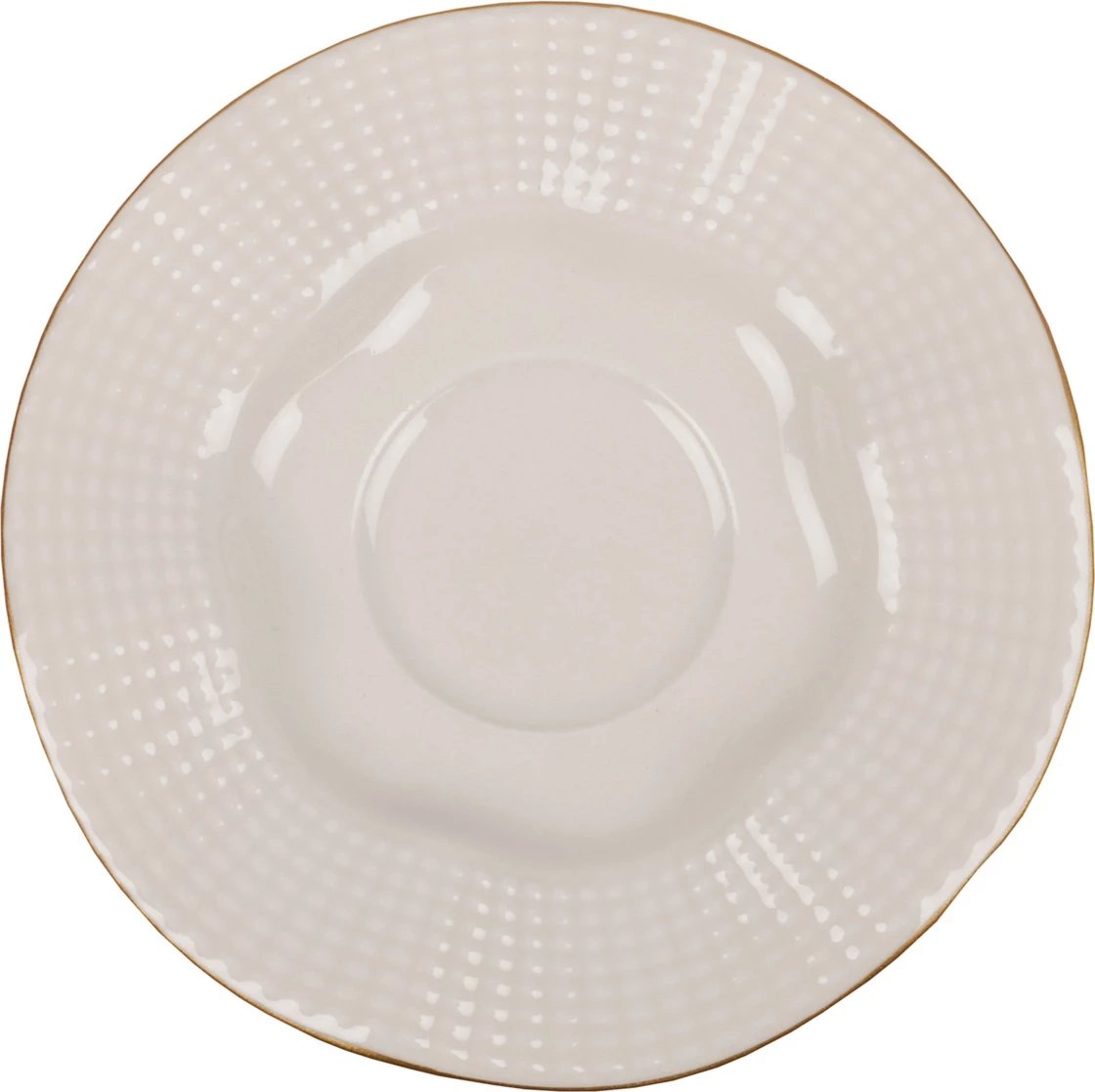 Set filxhanash kafeje, 12 copë, Hermia Concept, krem dhe ari, MLN12KT14R520