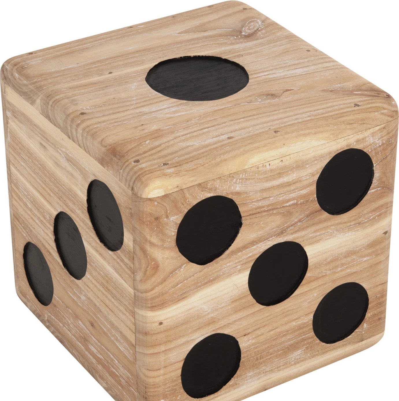 Karrige për bar DICE FH7898, dru teak, ngjyrë natyrale, 40x40x40 cm