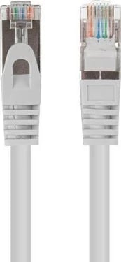 Patchcord Lanberg Cat6, 1m, F/UTP, RJ-45, Gri, 10 copë