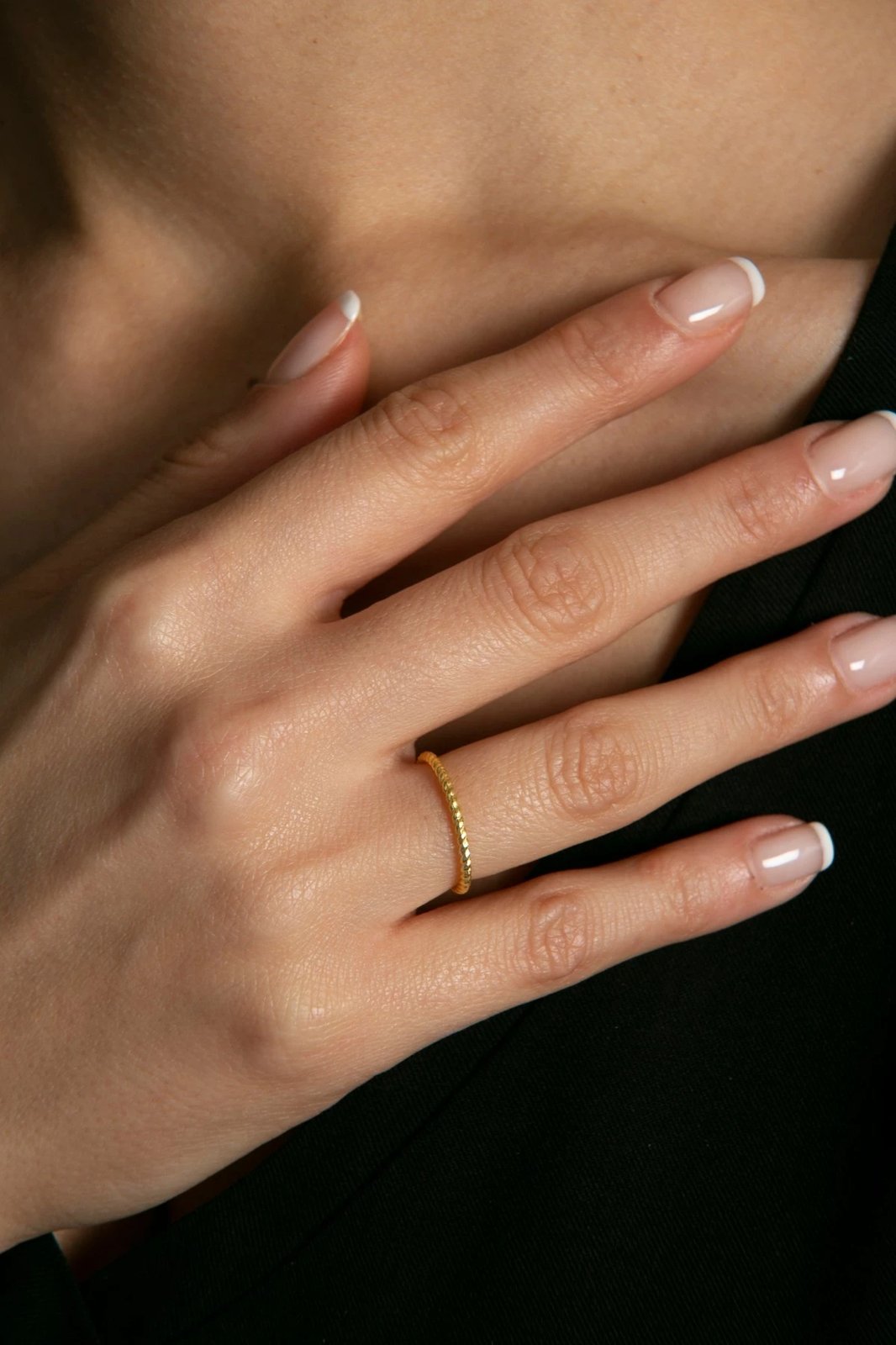 Unazë argjendi Elika, ngjyrë ari, FA182853