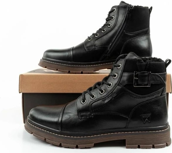 Çizme meshkuj Wrangler, të zeza