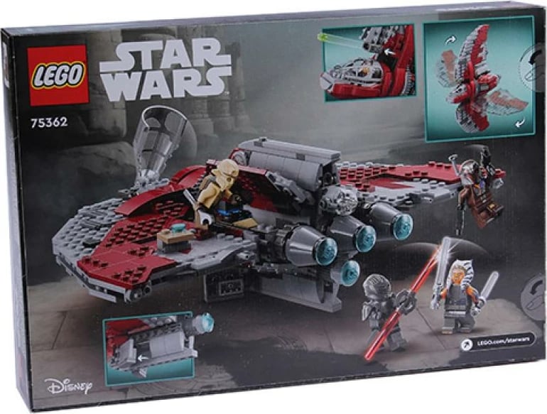 Set LEGO Star Wars Ahsoka Tano T-6 Jedi Shuttle 75362, 9+, me minifigura