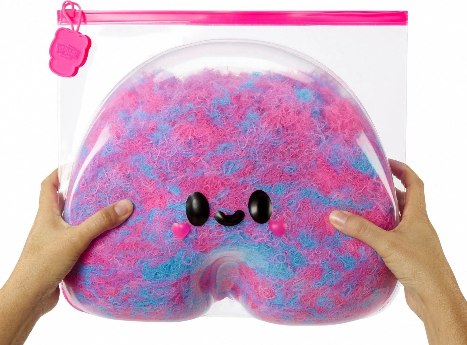 Lodër pelushi Fluffie Stuffiez Rainbow, e madhe, shumëngjyrëshe