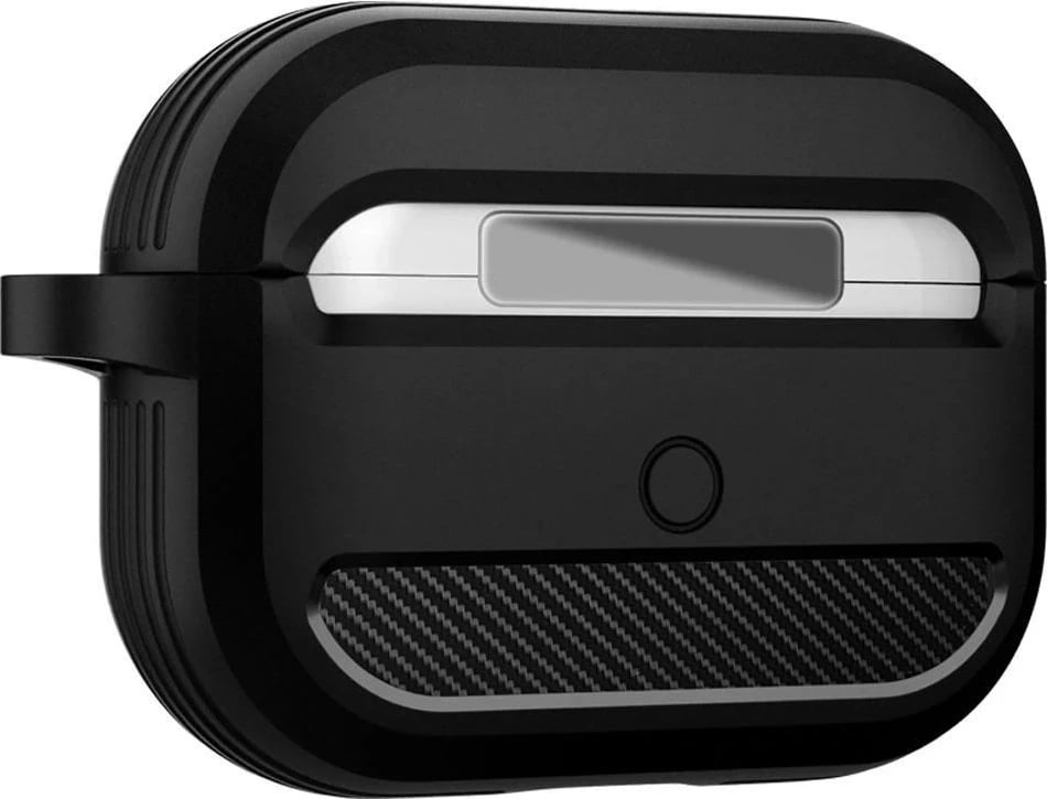 Mbështjellës Spigen Rugged Armor për Apple Airpods Pro 1, Ngjyrë e Zezë Mate