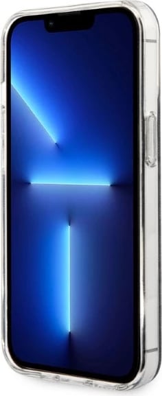 Set mbështjellës Guess GUBPP13XH4EACSK me karikues wireless për iPhone 13 Pro Max, 4G Print, i zi