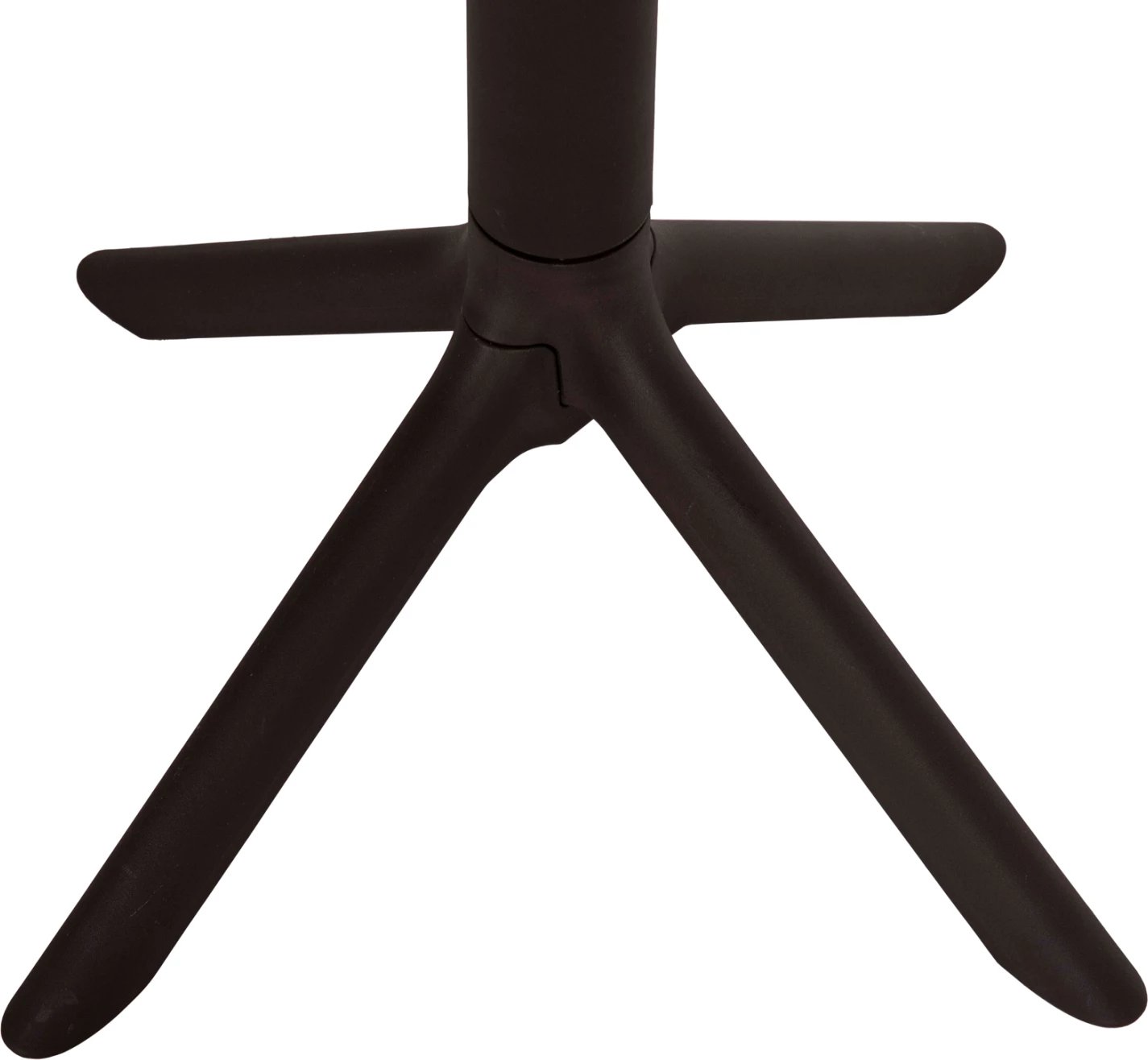 Tavolinë rrethore polipropileni, ngjyrë kafe, TERRIN FH6124.13, 60x75cm