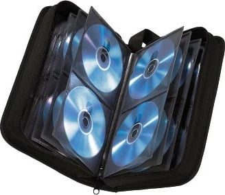 Portofol për CD Hama 011616, 64 disqe, Najlon, i zi Portofol për CD Hama 011616, 64 disqe, Najlon, i zi