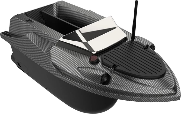 Varkë shpërndarëse karremi me telekomandë, Flytec, V080 Basic, bateri 20000 mAh, GPS 180 pika, dy tanke 3 kg, rreze 800 m, e zezë