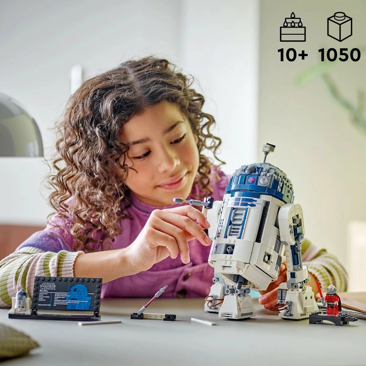 Set LEGO Star Wars R2-D2 75379, 1050 pjesë, me minifigurë Darth Malak, për fëmijë dhe të rritur, shumëngjyrësh
