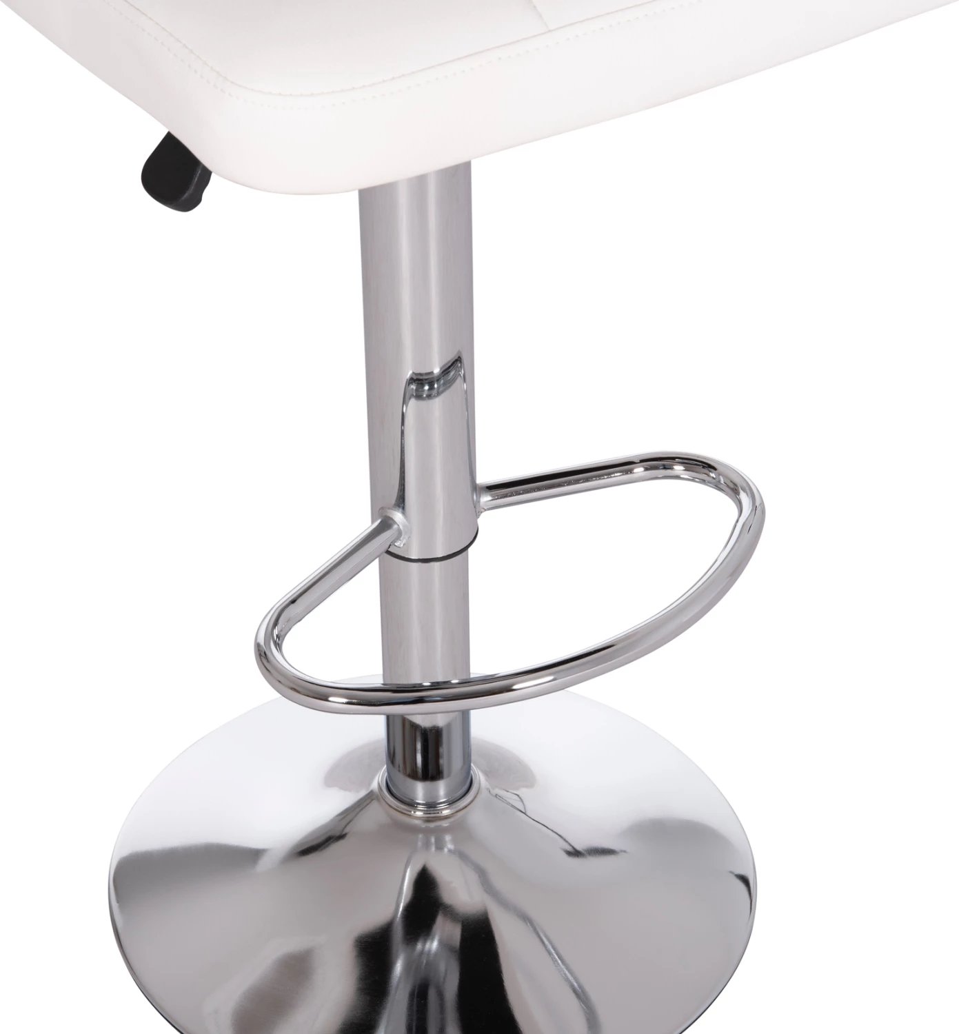 Karrige për bar rrotulluese DIANA, lëkurë PU e bardhë, metal krom, FH202.22, 44x52x109cm, set prej 2 copë