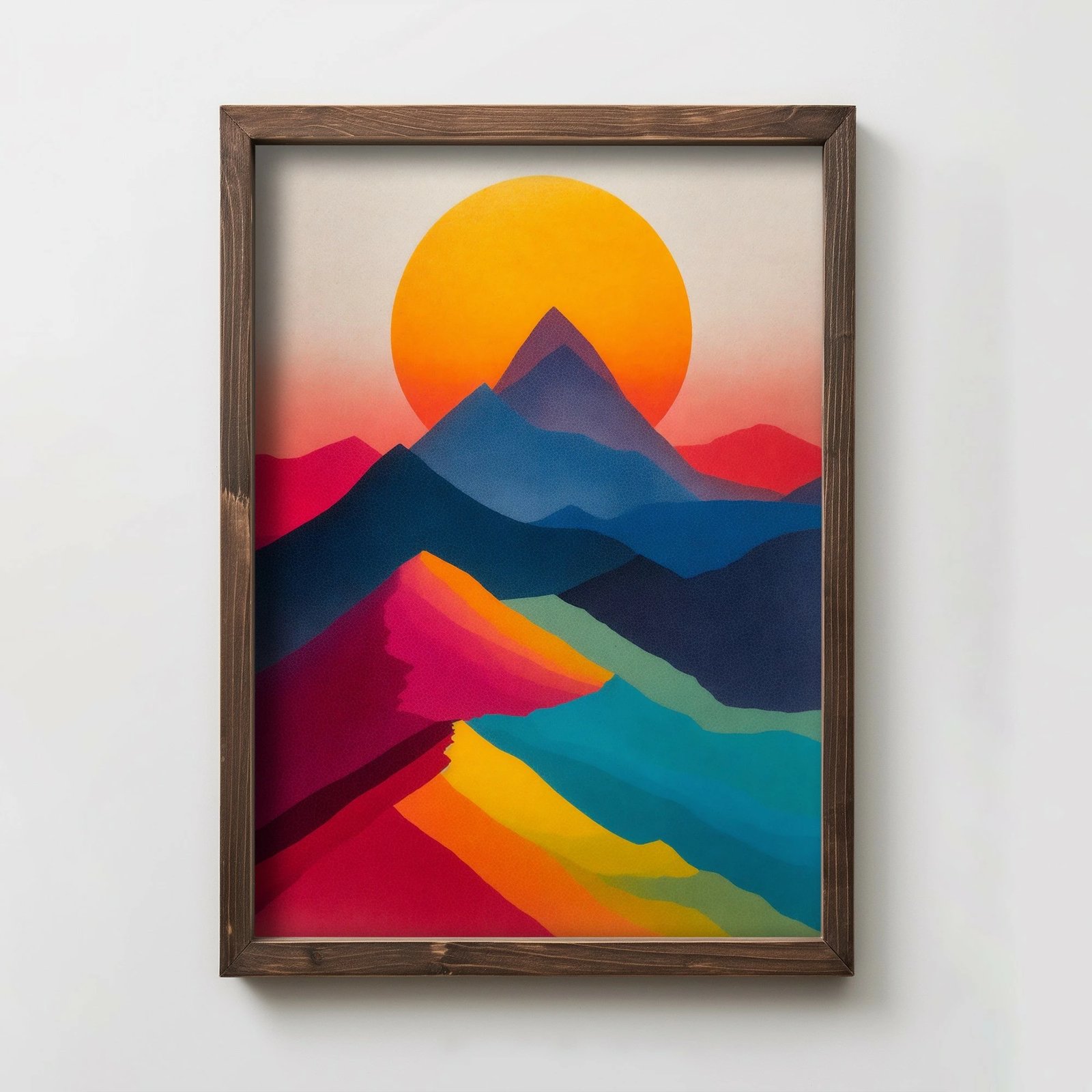 Pikturë dekorative me kornizë MDF, shumëngjyrëshe, Wallity TUN092-XL, 50x70x3.5cm