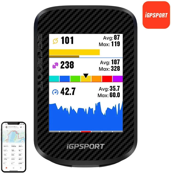 Kompjuter biçiklete iGPSPORT BSC300T, ekran me prekje, 8GB, i zi