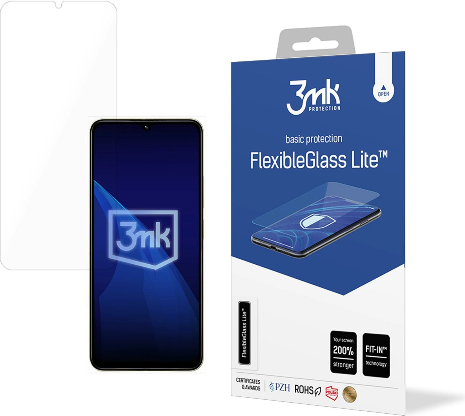 Mbështjellës xhami hibrid 3mk FlexibleGlass Lite për Xiaomi Redmi 14R 5G