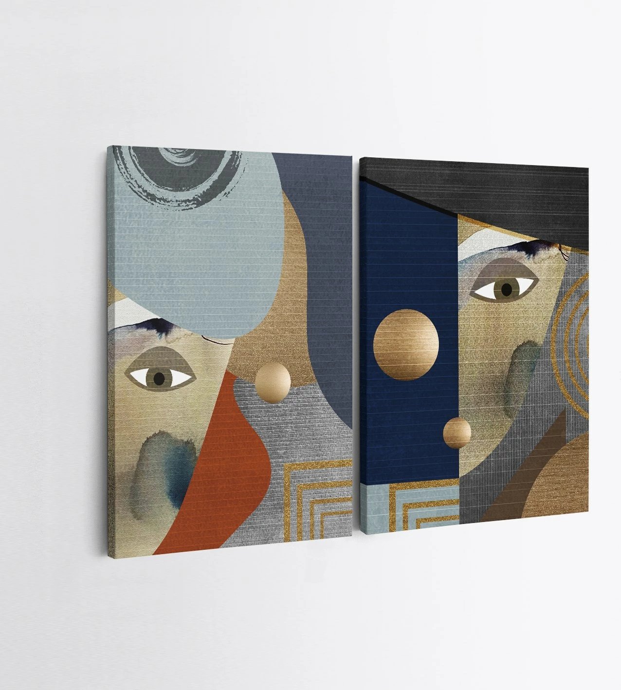 Pikturë dekorative në kanavacë (2 copë), Wallity, 2KNV4335, 70x100cm