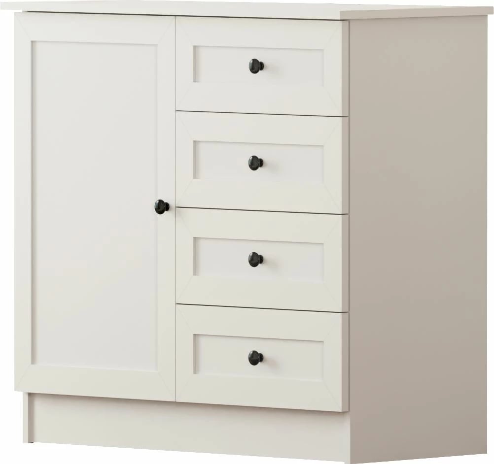 Komodë Skye Decor, ngjyrë e bardhë mat, Rb-168-04-002