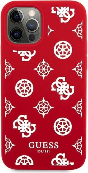Mbështjellës Guess Peony Collection për iPhone 12 Pro Max 6.7", i kuq Mbështjellës Guess Peony Collection për iPhone 12 Pro Max 6.7", i kuq
