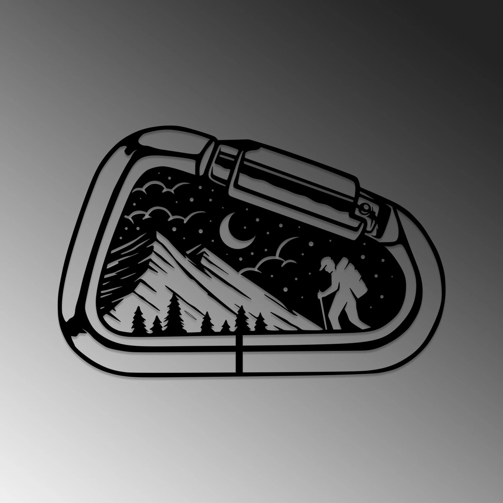 Aksesor dekorativ metalik për mur, Wallity, Camp Life