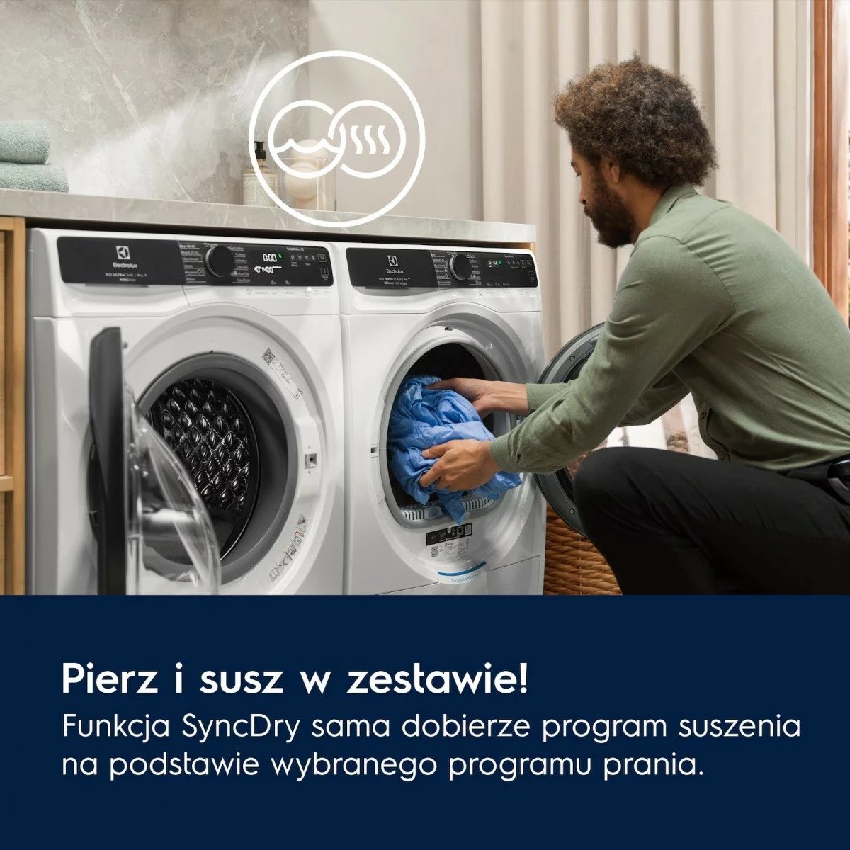 Tharëse rrobash Electrolux EW7D585UCP, 8 kg, e bardhë