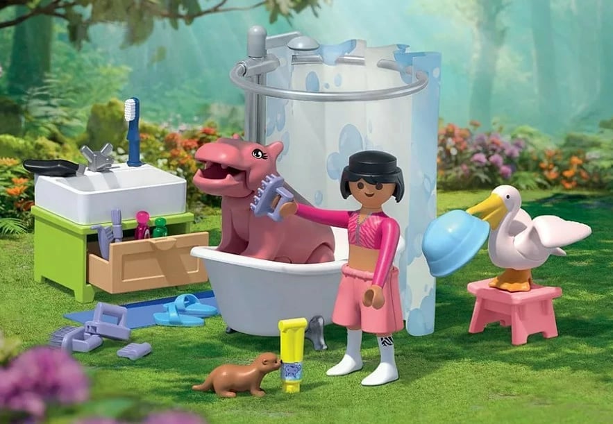 Set lodrash Playmobil Animals & Friends 71950, 34 pjesë, me kafshë dhe aksesorë, shumëngjyrësh