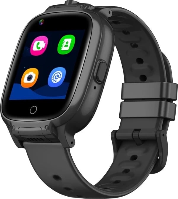 Smartwatch Garett Twin për fëmijë, 1.4", 4G, e zezë