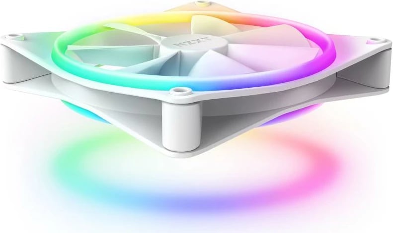 Ventilator kasë, NZXT F Series F140 RGB DUO (RF-D14SF-W1 RFD14SFW1), 140mm, RGB, i bardhë