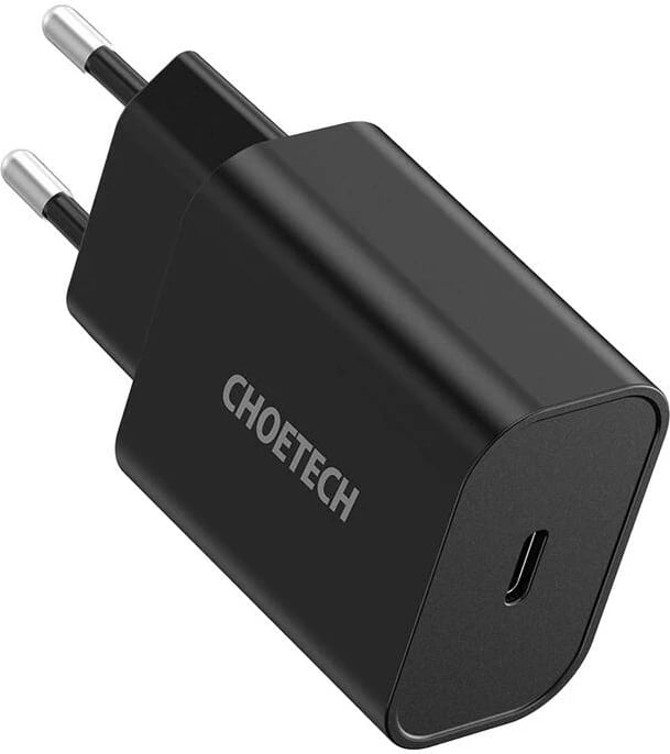 Karikues rrjeti Choetech Q5004-BK-V2, USB-C, PD 20W, i zi