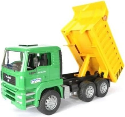 Kamion lodër MAN BRUDER BR-02765, 1:16, Gjelbër/Verdhë