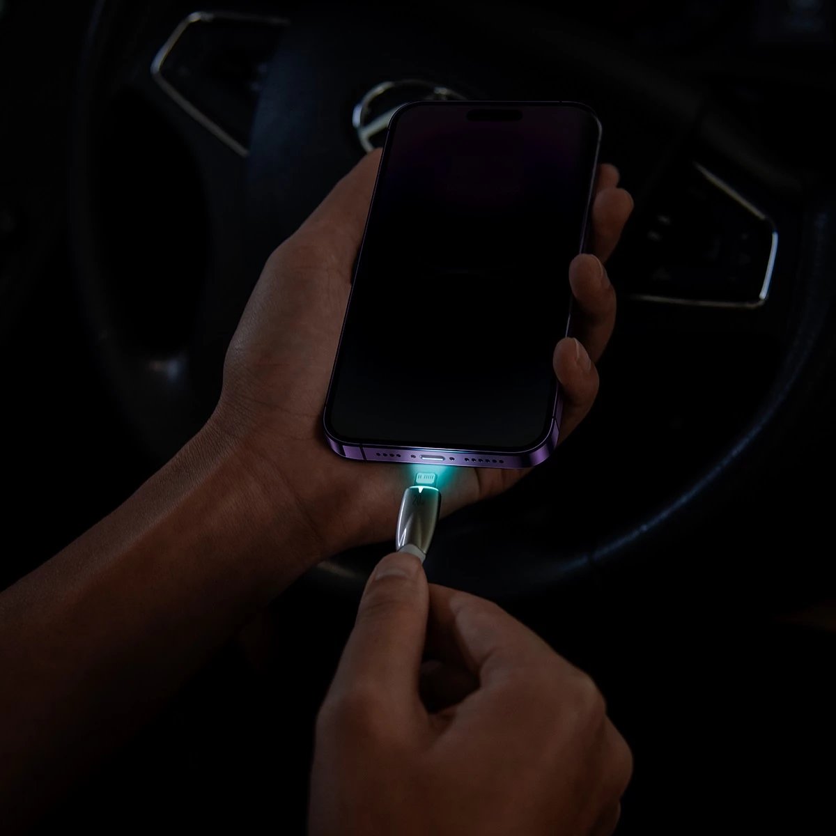 Kabllo Baseus CADH000002 Lightning-USB-C, 1m, 20W, e bardhë