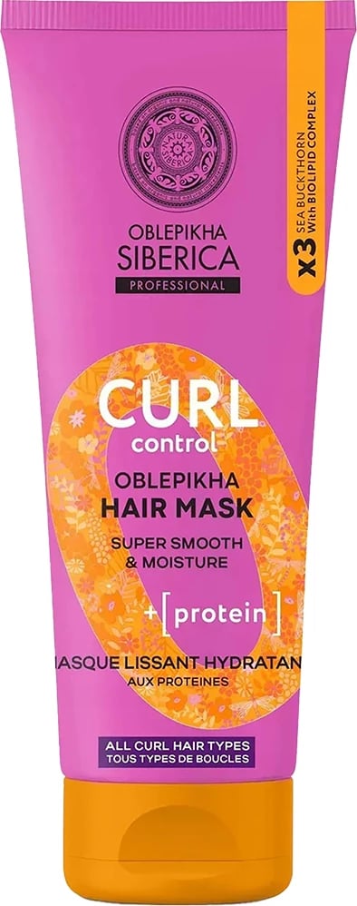 Maskë për flokë për femra Natura Siberica Oblepikha Curl Control 200ml