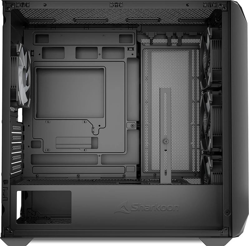 Kasë Sharkoon MK3 RGB Micro-ATX, 1x xham, e zezë