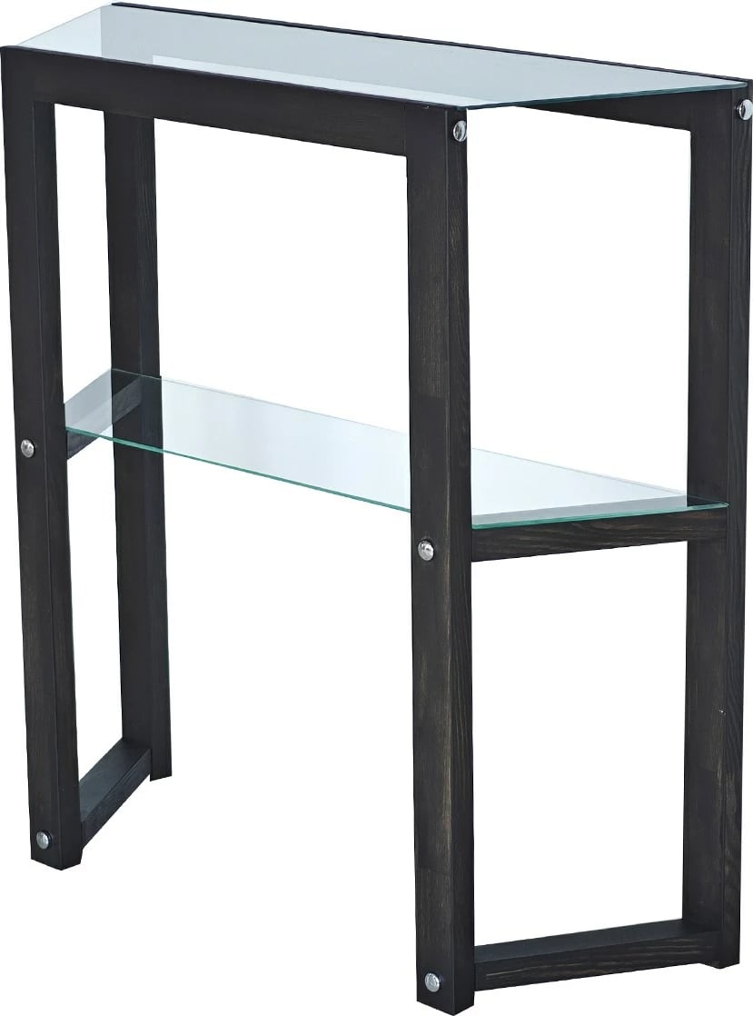 Komodë trapezoidale, ngjyrë antracit, Skye Decor