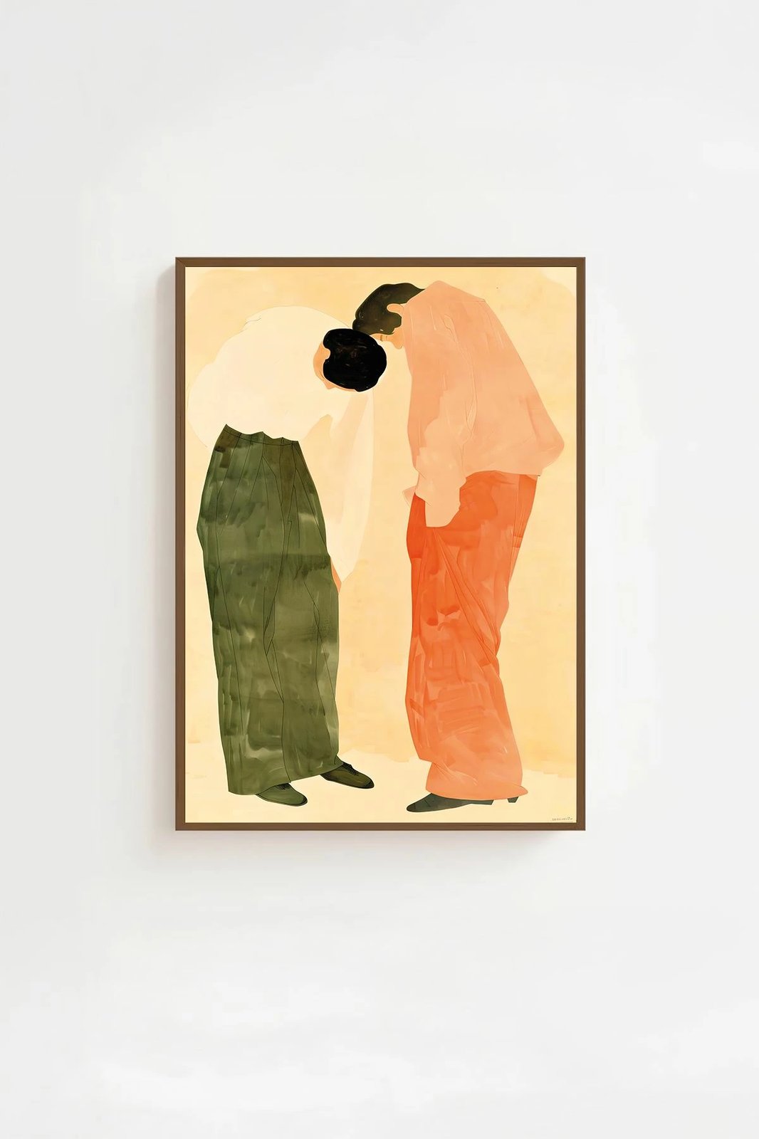 Pikturë dekorative me kornizë, shumëngjyrëshe, Lmnmdlkahve1