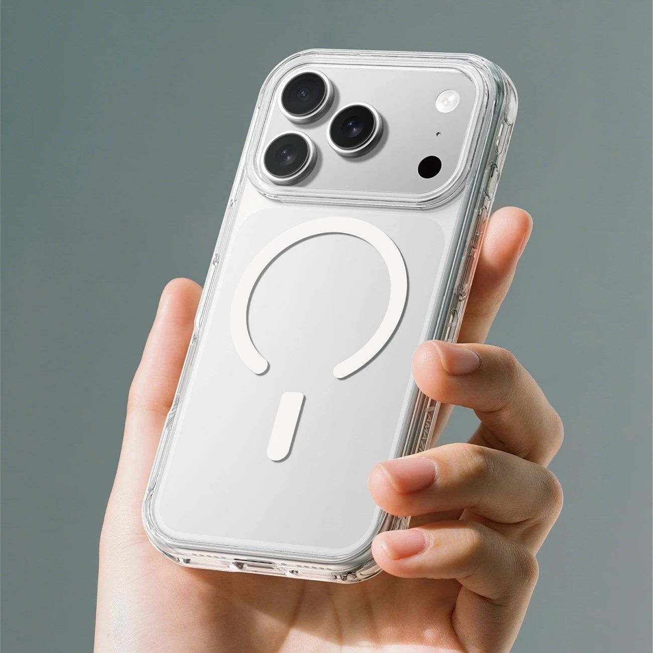 Mbështjellës AmazingThing Titan Pro për iPhone 17 Pro Max, Transparent, me MagSafe